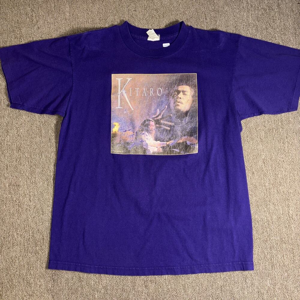 Kitaro 1995 An Enchanted Evening Your Shirt Large 21x27 Purple Single Stitch